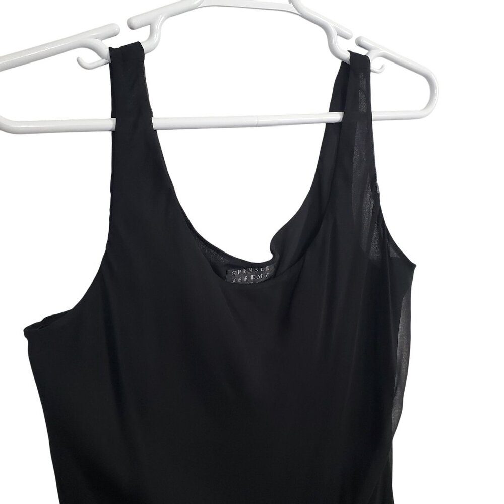 Spenser Jeremy Women Plus Size 24 Dress Slip Sleeveless Silk Layered Flowy Midi - Picture 4 of 8